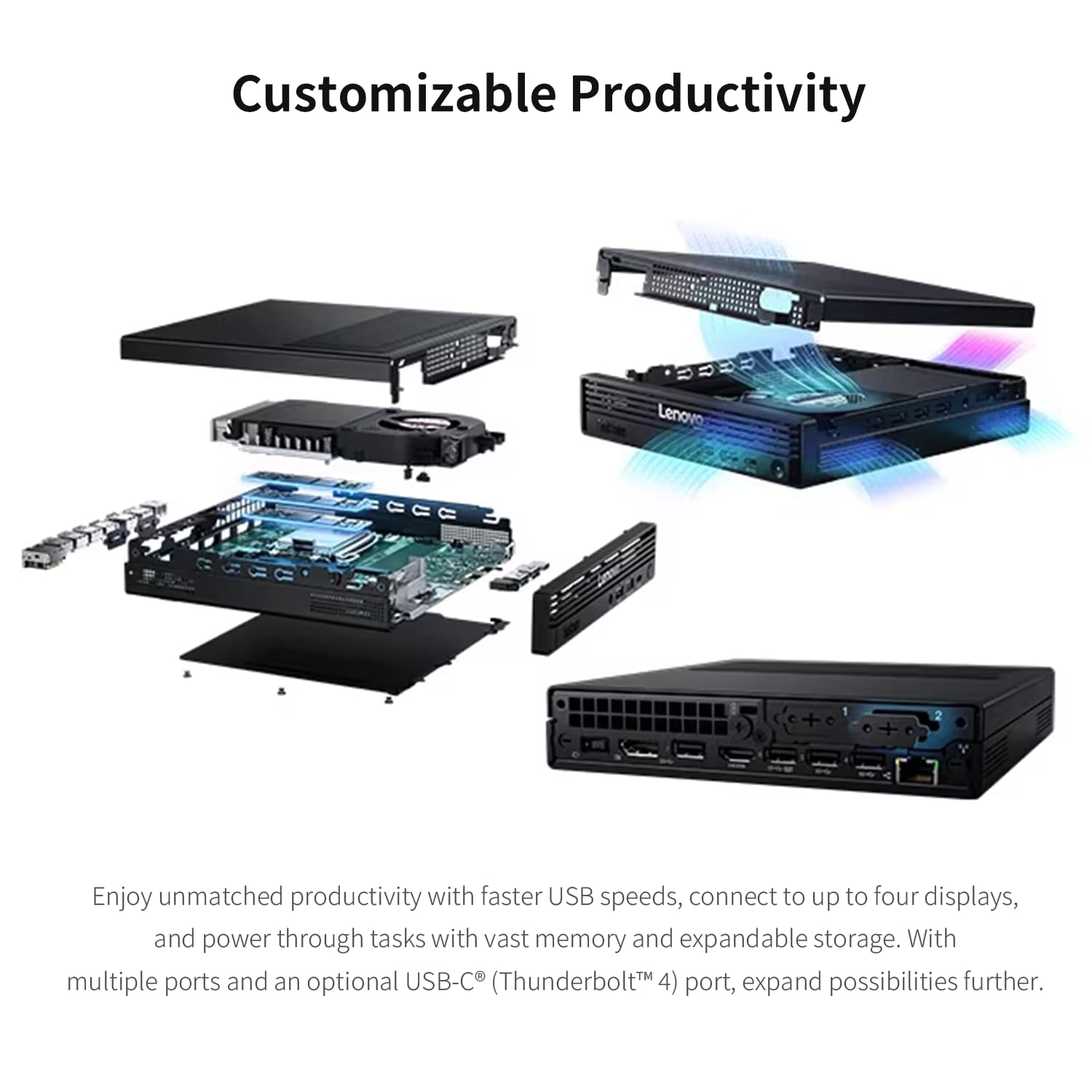 Amazon.com: Lenovo ThinkCentre M90q Gen 6 Tiny Desktop Computer